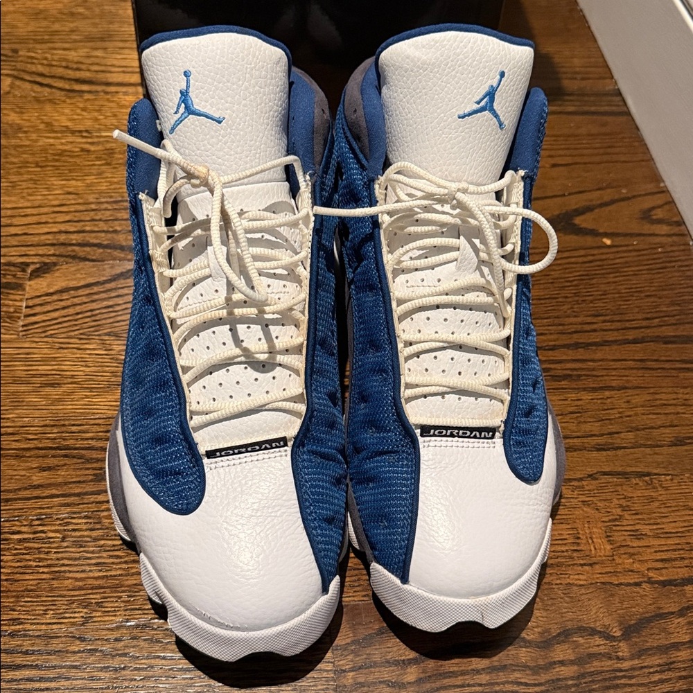 Jordan Retro Sneakers in Blue and White